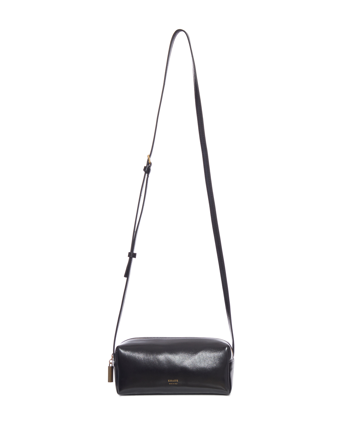 Khaite Kye Mini Calfskin Leather Crossbody Bag In Black