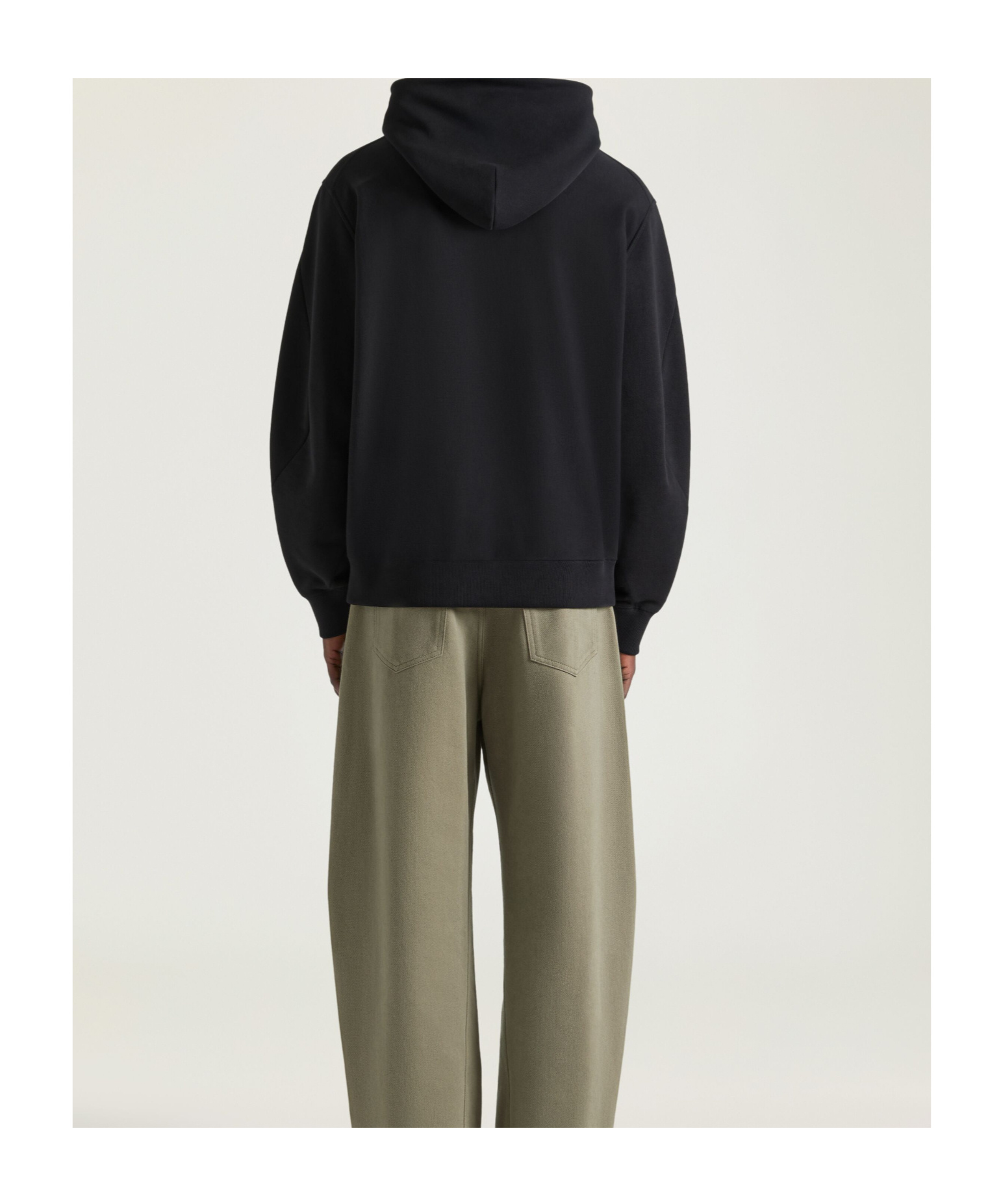 Givenchy Couture Seam Fleece Hoodie With Paris Embroidery Clothing In Black