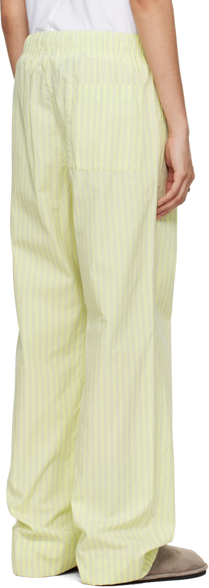 Tekla X Auralee Collaboration Pajama Pants In Yellow