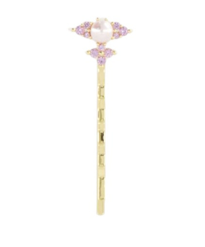 Vivienne Westwood Feodora Bobby Hair Clips In Yellow