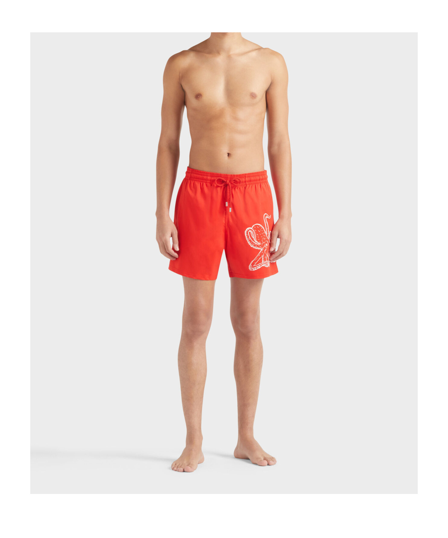 Vilebrequin Stretch Short Swim Shorts In Red