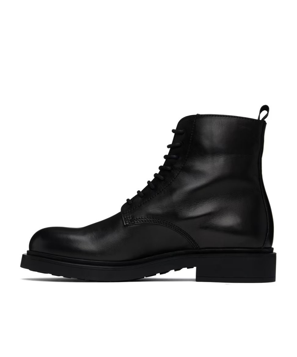 Officine Creative Engineer 005 Round Head Boots In Black