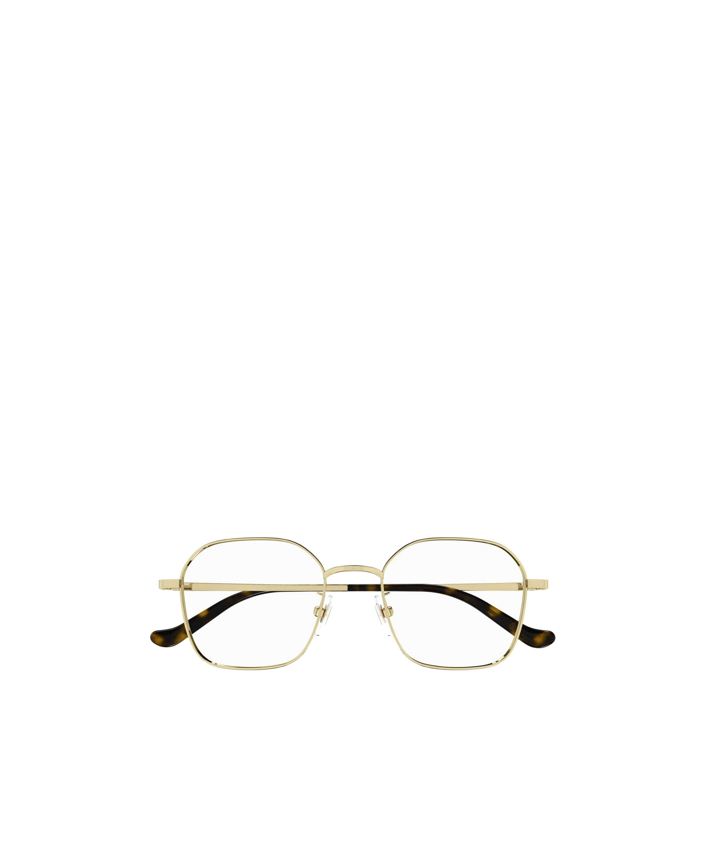 Gucci Geometric-frame Glasses In Nude