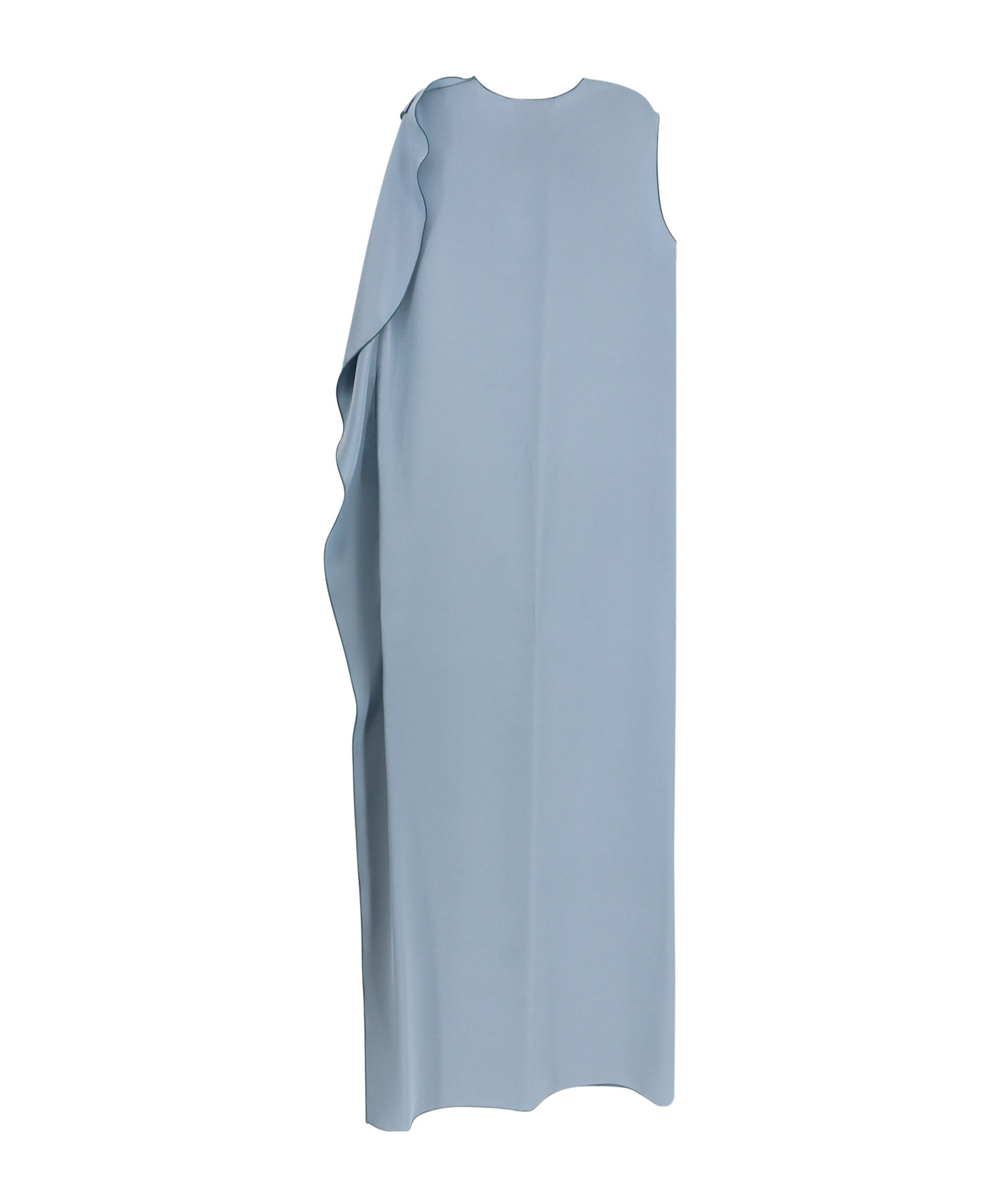 Max Mara Odessa Silk Long Dress In Blue