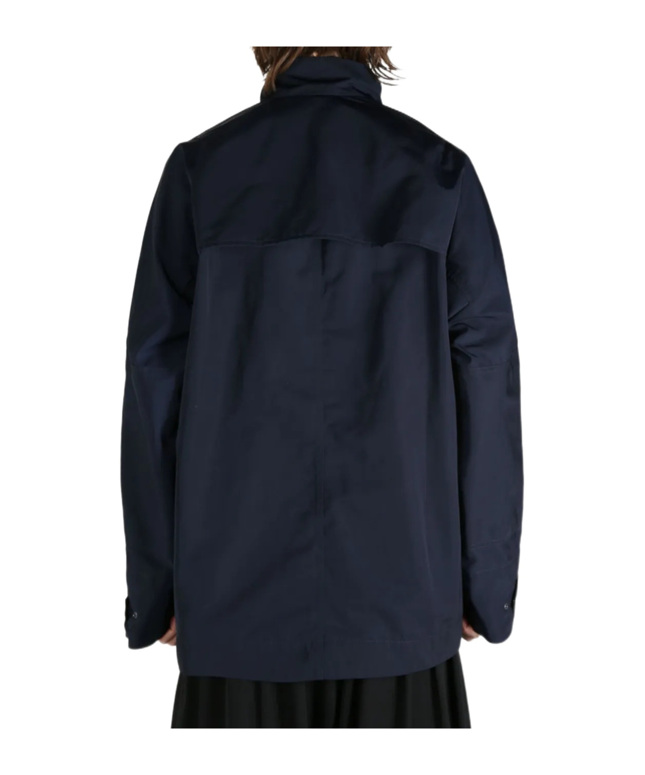 Dries Van Noten Short Collar Double Zippered Jacket In Black