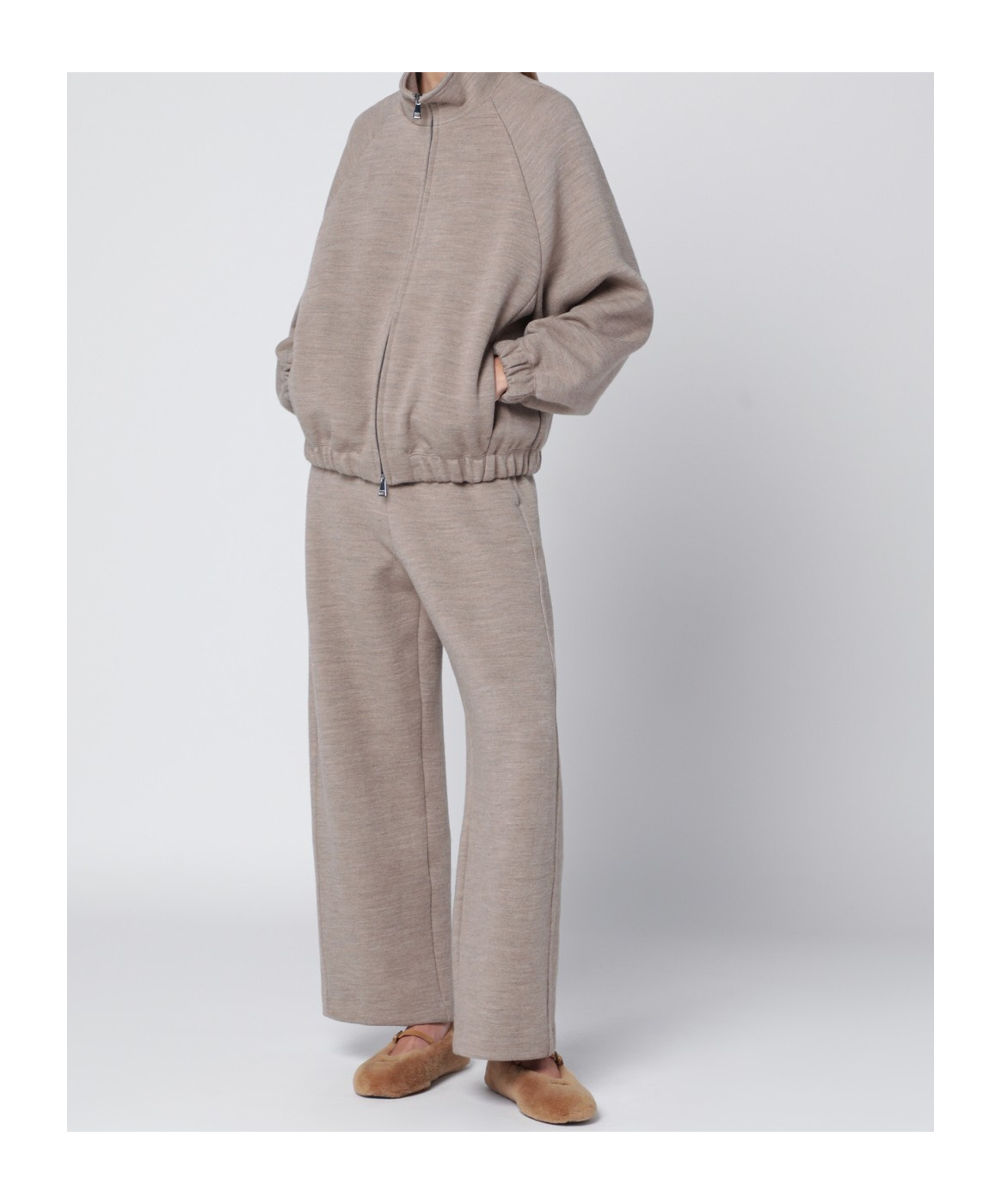 Max Mara Pocket Casual Pants In Gray