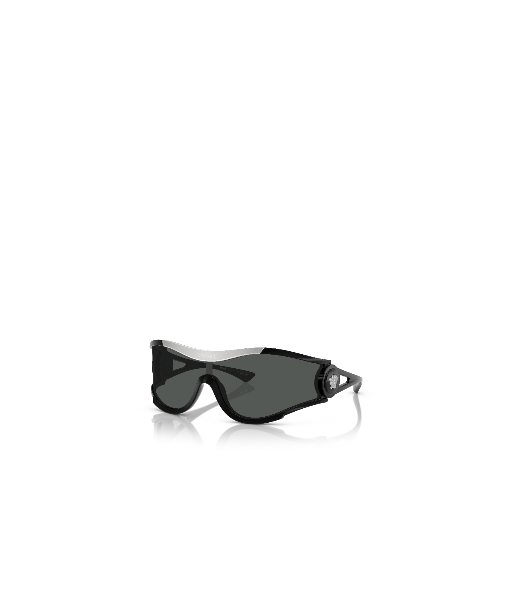 Versace Irregular Sunglasses In Black