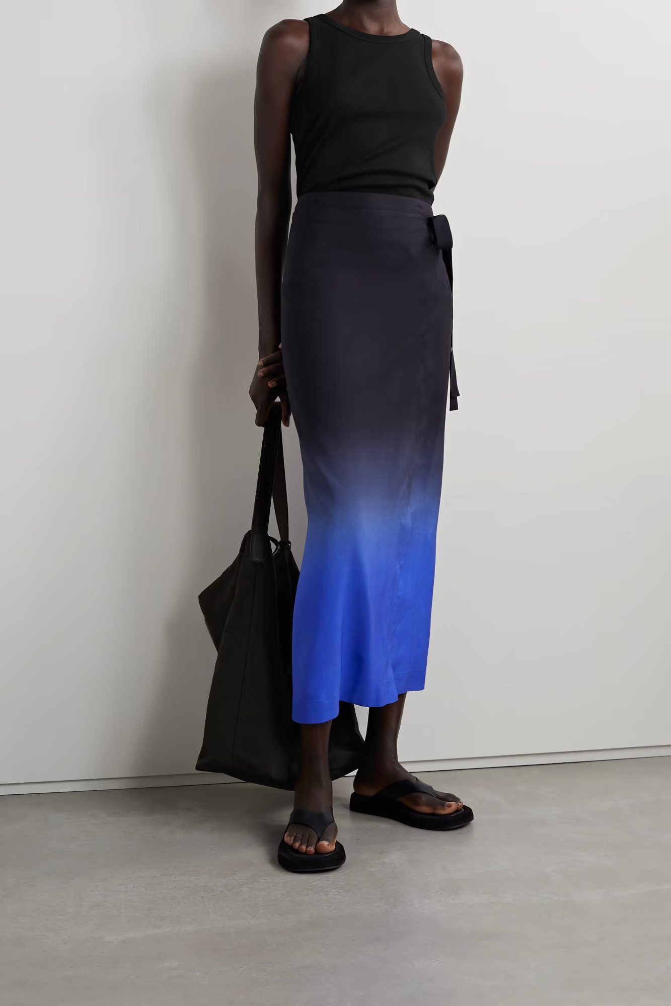 The Row Frankie Organic Cotton-jersey Tank In Black