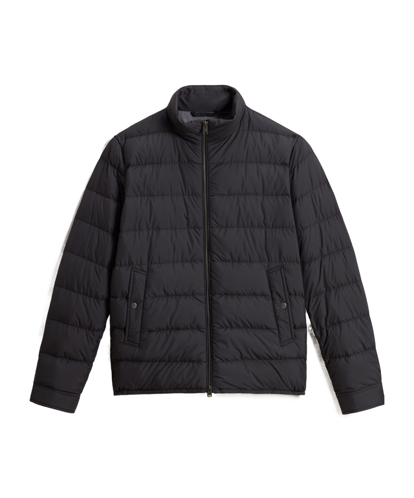 Woolrich Ultrafine Fiber Lightweight Down Jacket In Black