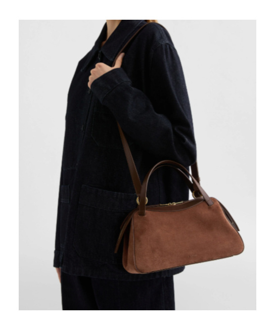 Jil Sander Small Dune Tote Bag In Brown