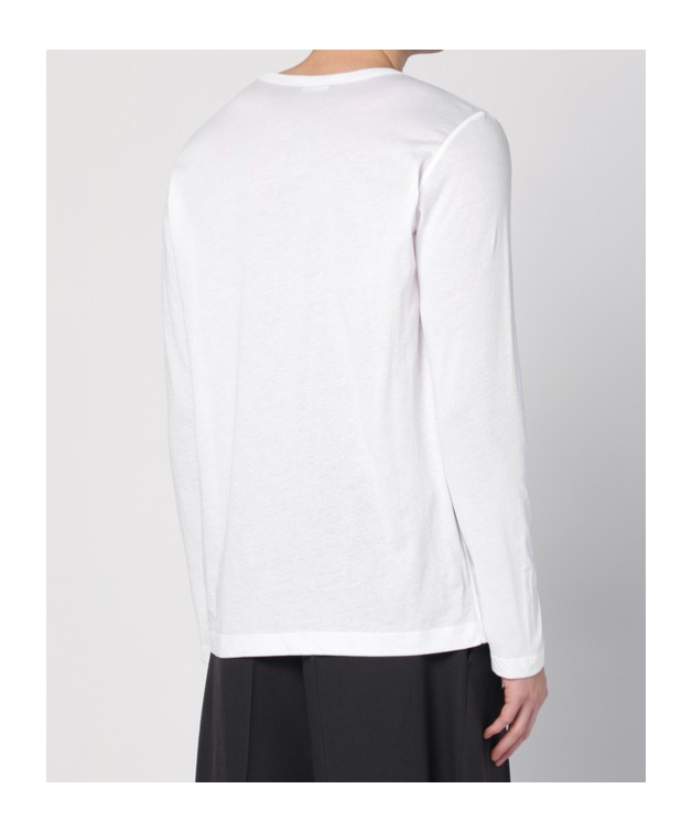 Dries Van Noten Long-sleeved Crewneck T-shirt In White