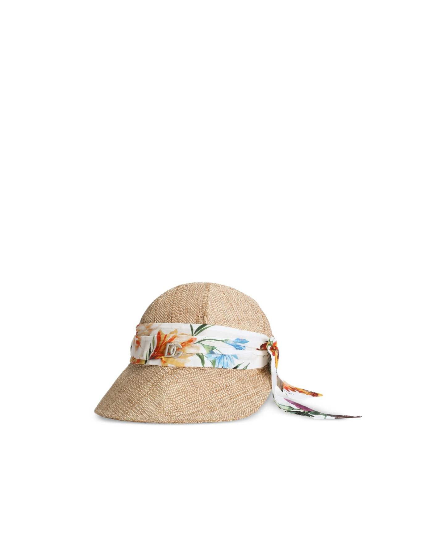 Dolce & Gabbana Floral-band Sun Hat In Brown