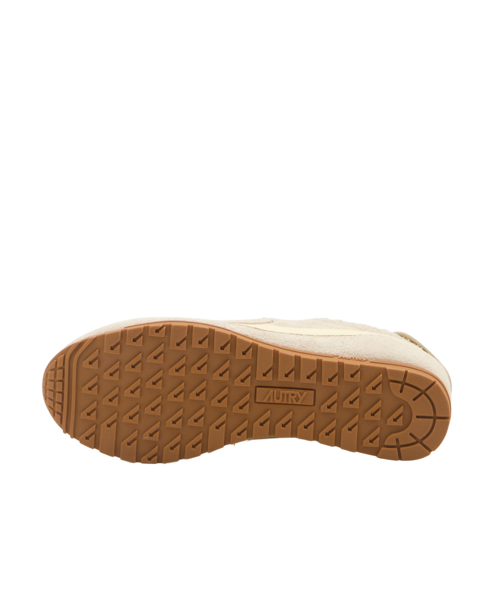 Autry 'windspin Low' Grey Sneaker With Logo On The Side And On The Heel In Nude