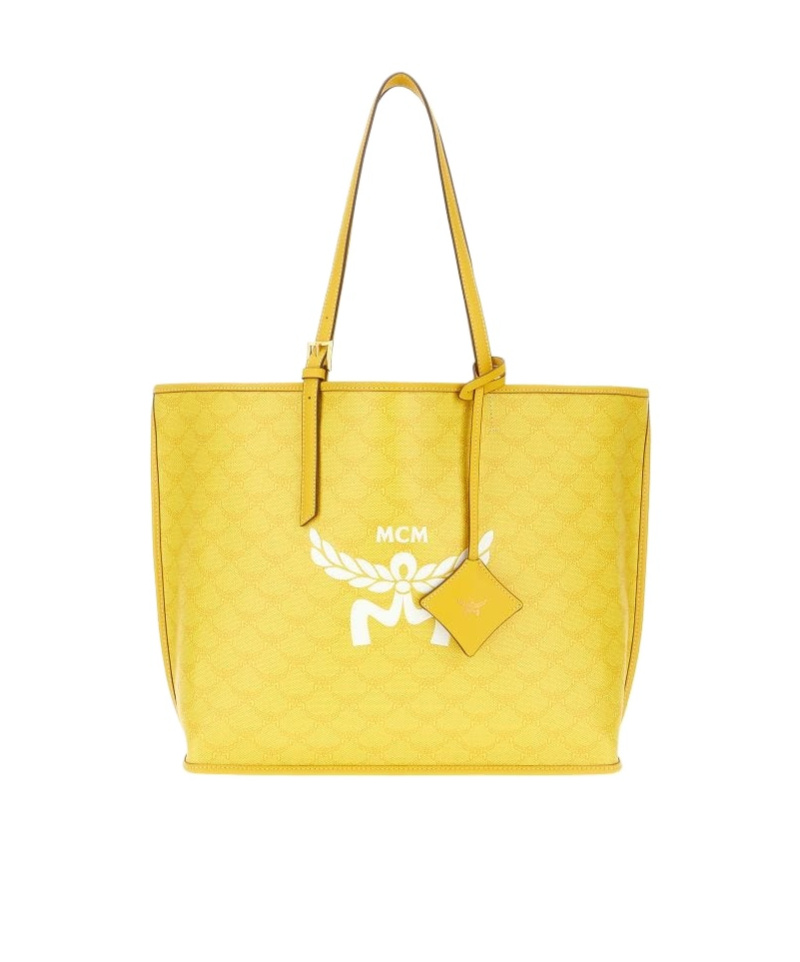 Mcm Printed Canvas Shopping Bag