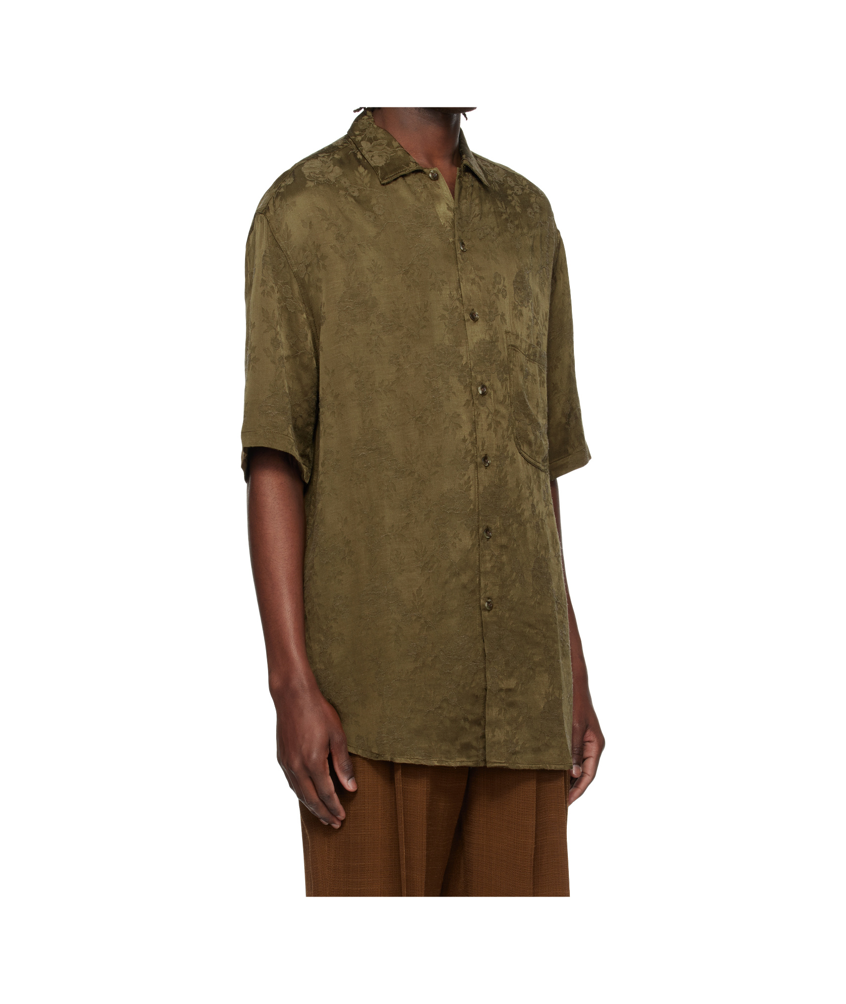 Shop Song For The Mute Floral Pattern Shirt