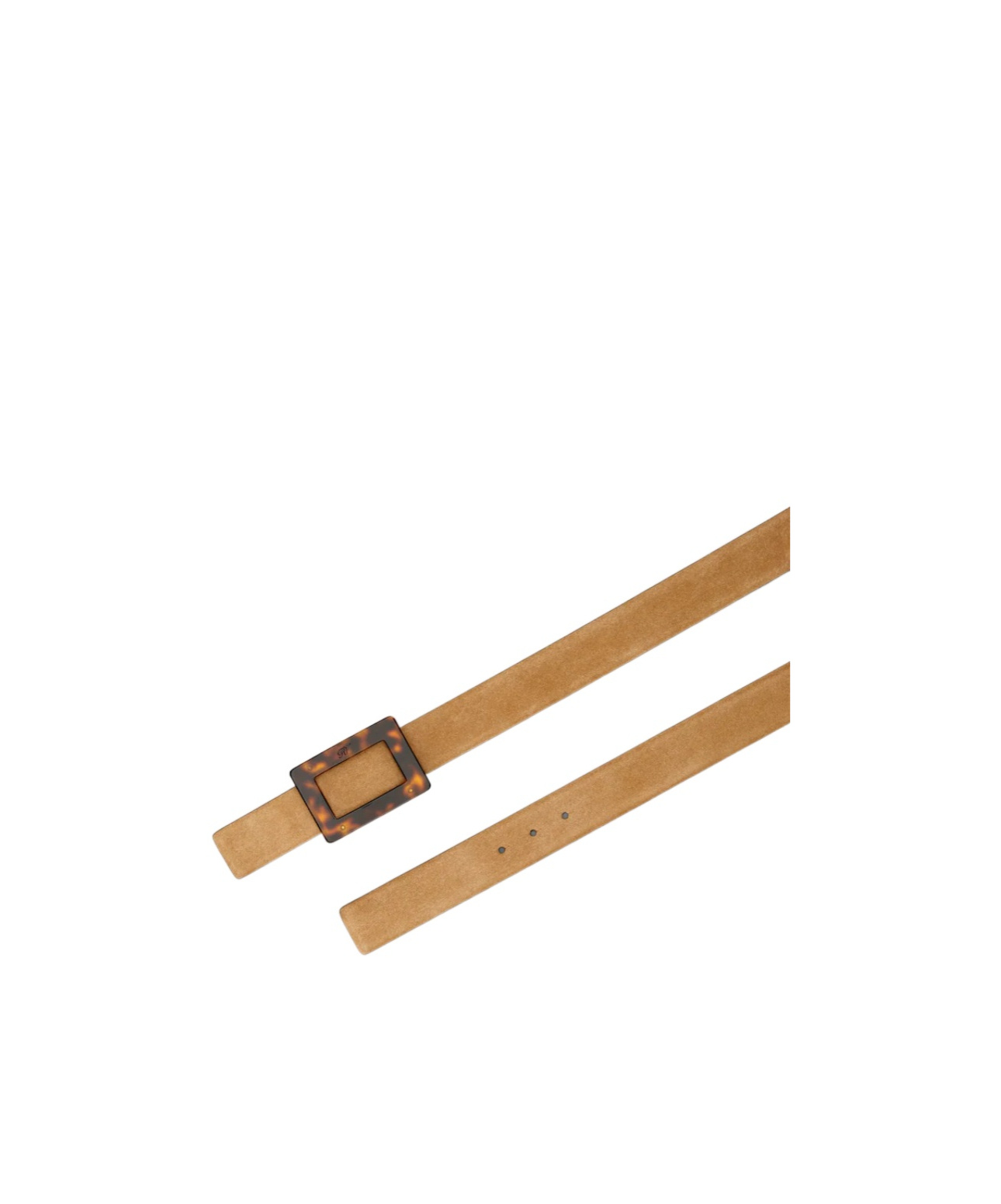 Roger Vivier Belle Vivier Belt In Suede In Brown