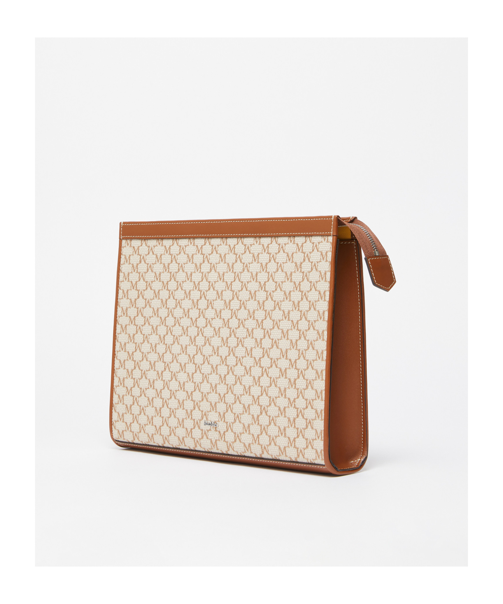 Max Mara Chain Clutch In Nude
