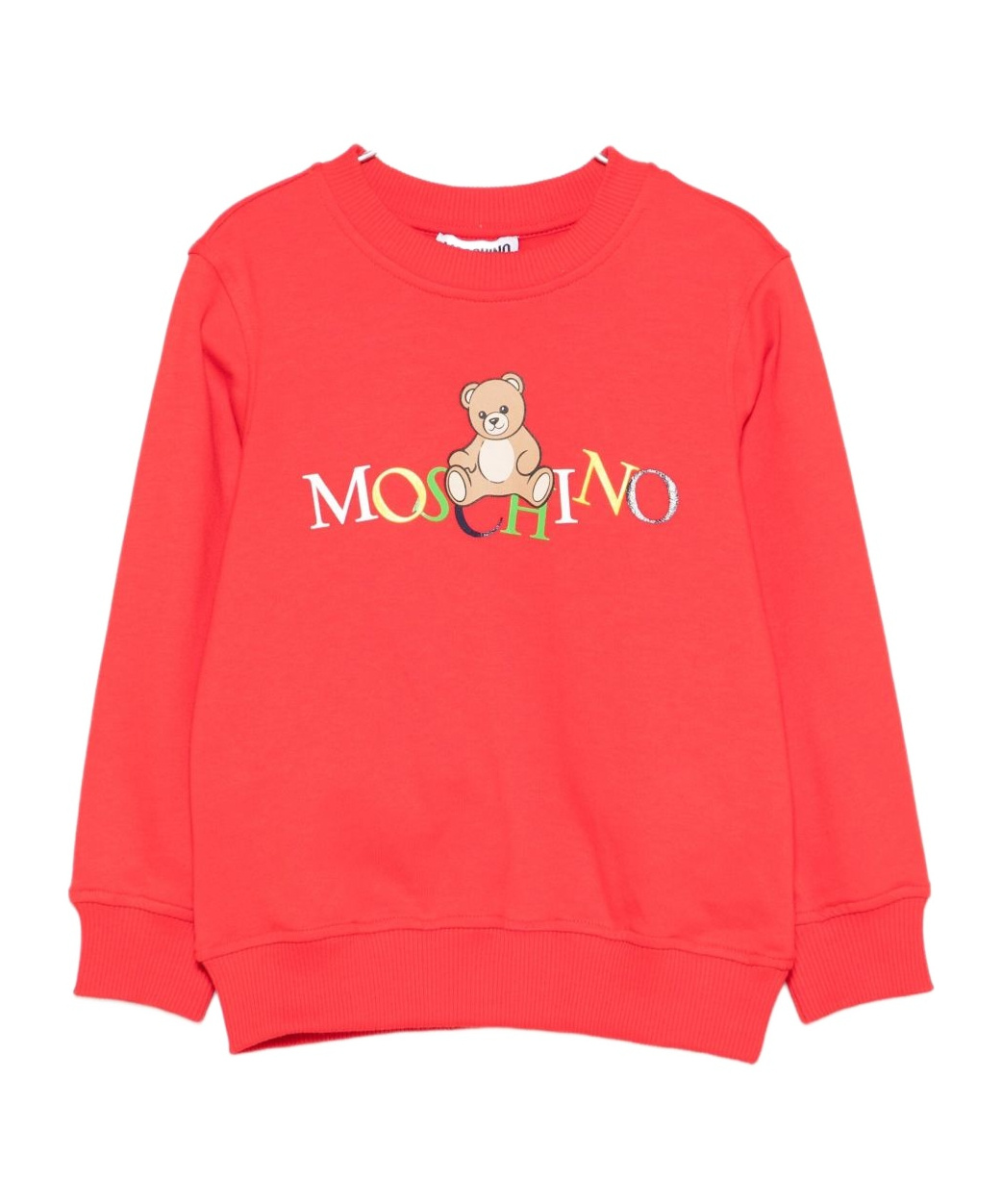 Moschino Teddy-logo Sweatshirt In Orange