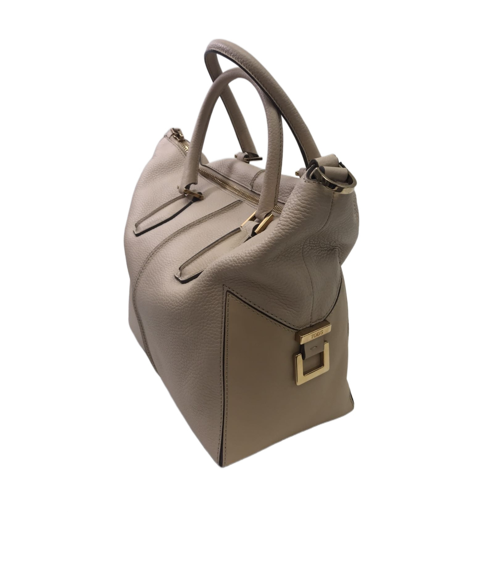Tod's Zippered Shoulder Bag In Gray