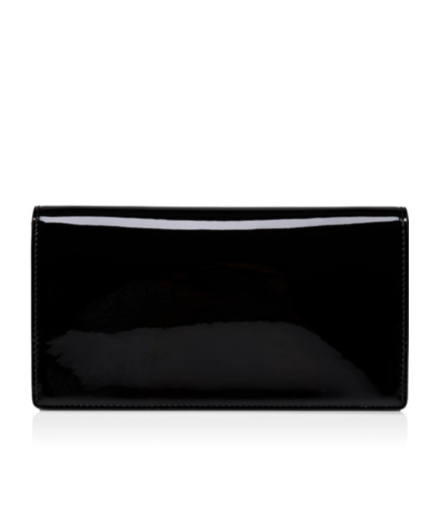 Christian Louboutin Bettina Patent Leather Clutch In Black