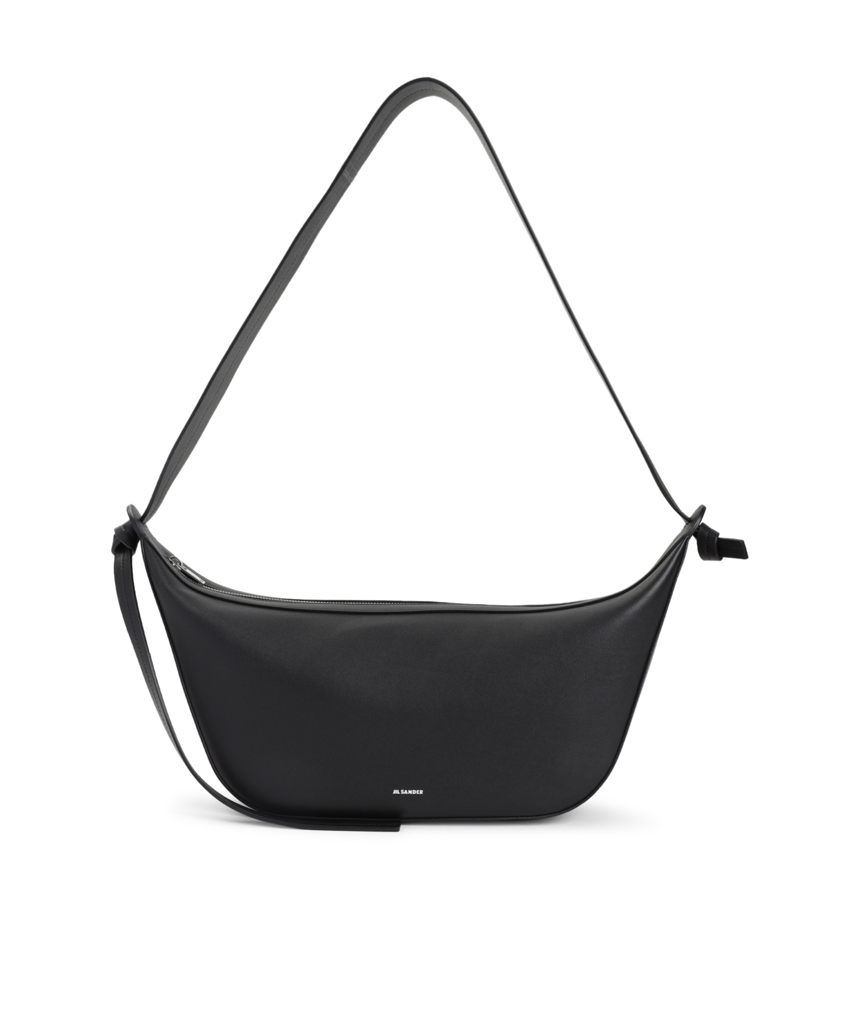 Jil Sander Knotted Cross-body Bag In Black
