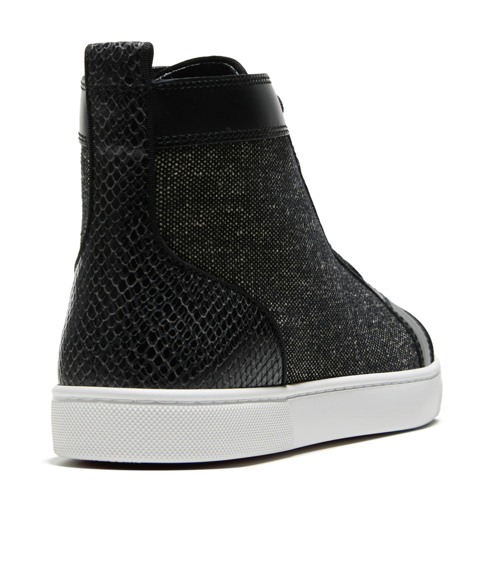 Christian Louboutin Louis High-top Sneakers In Black
