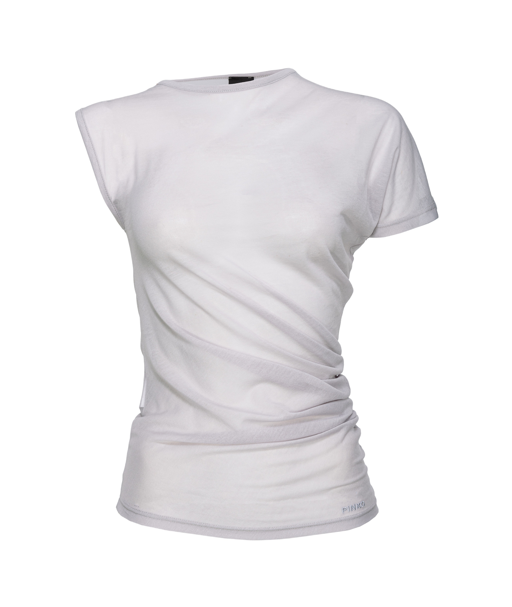 Pinko Zou Wrinkled T-shirt In White