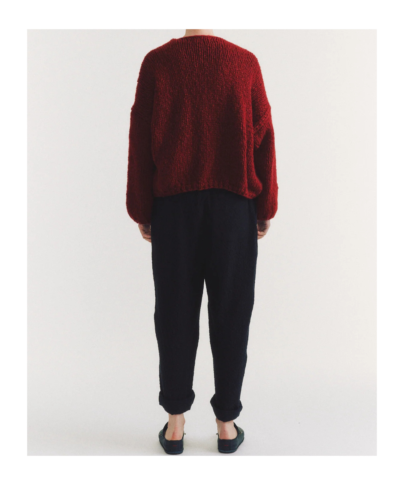 Casey Casey Wool-blend Cardigan In Black