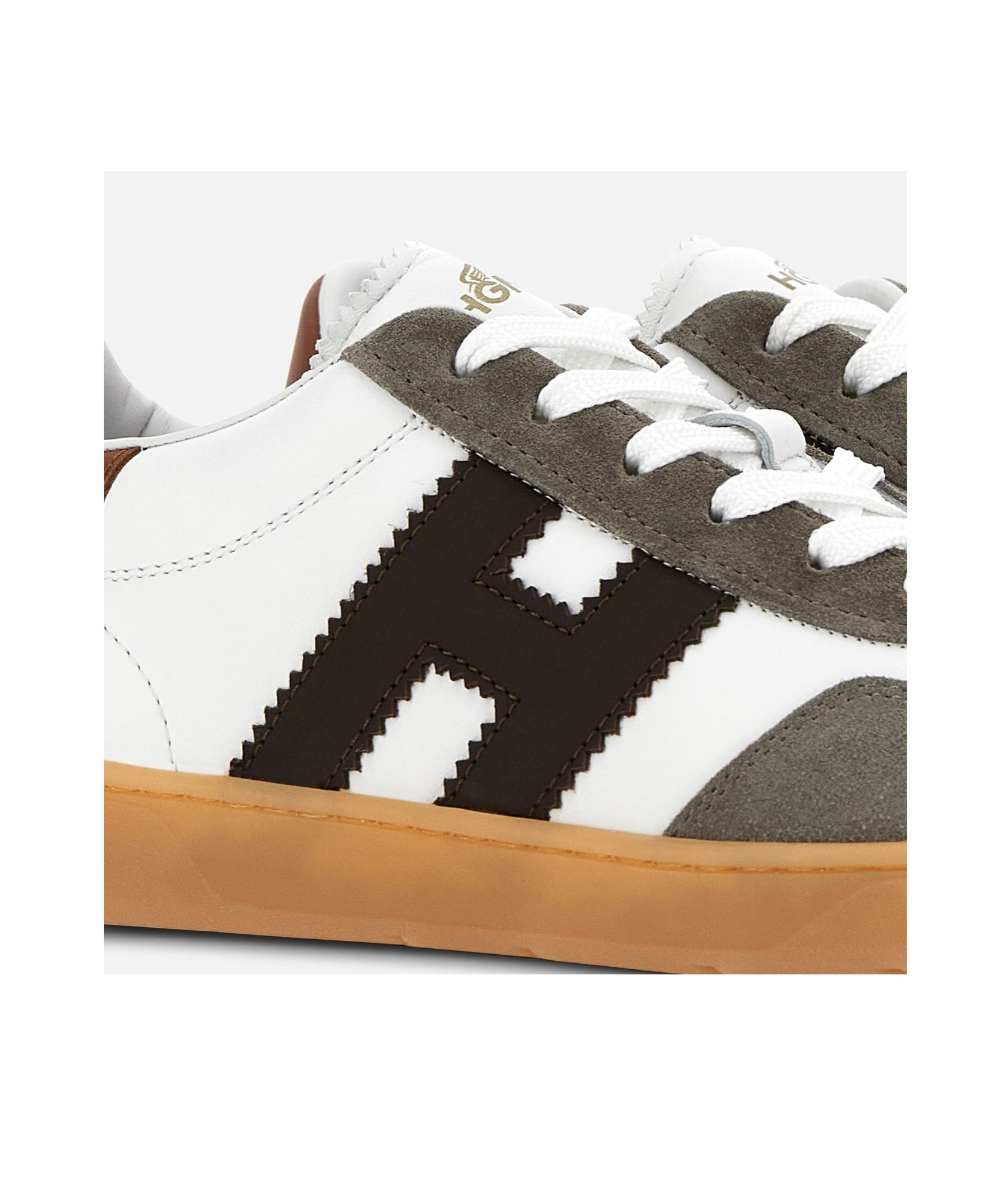 Hogan Cool Lace-up Leather Sneakers In Multicolor