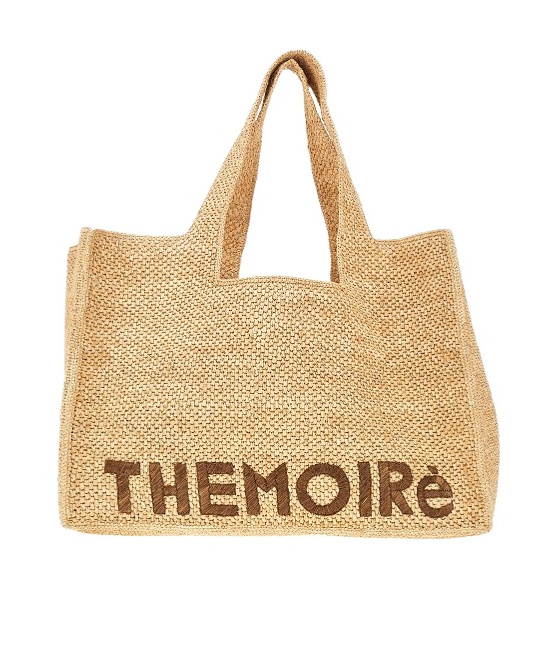 Themoirè Double-handle Handbag In Nude