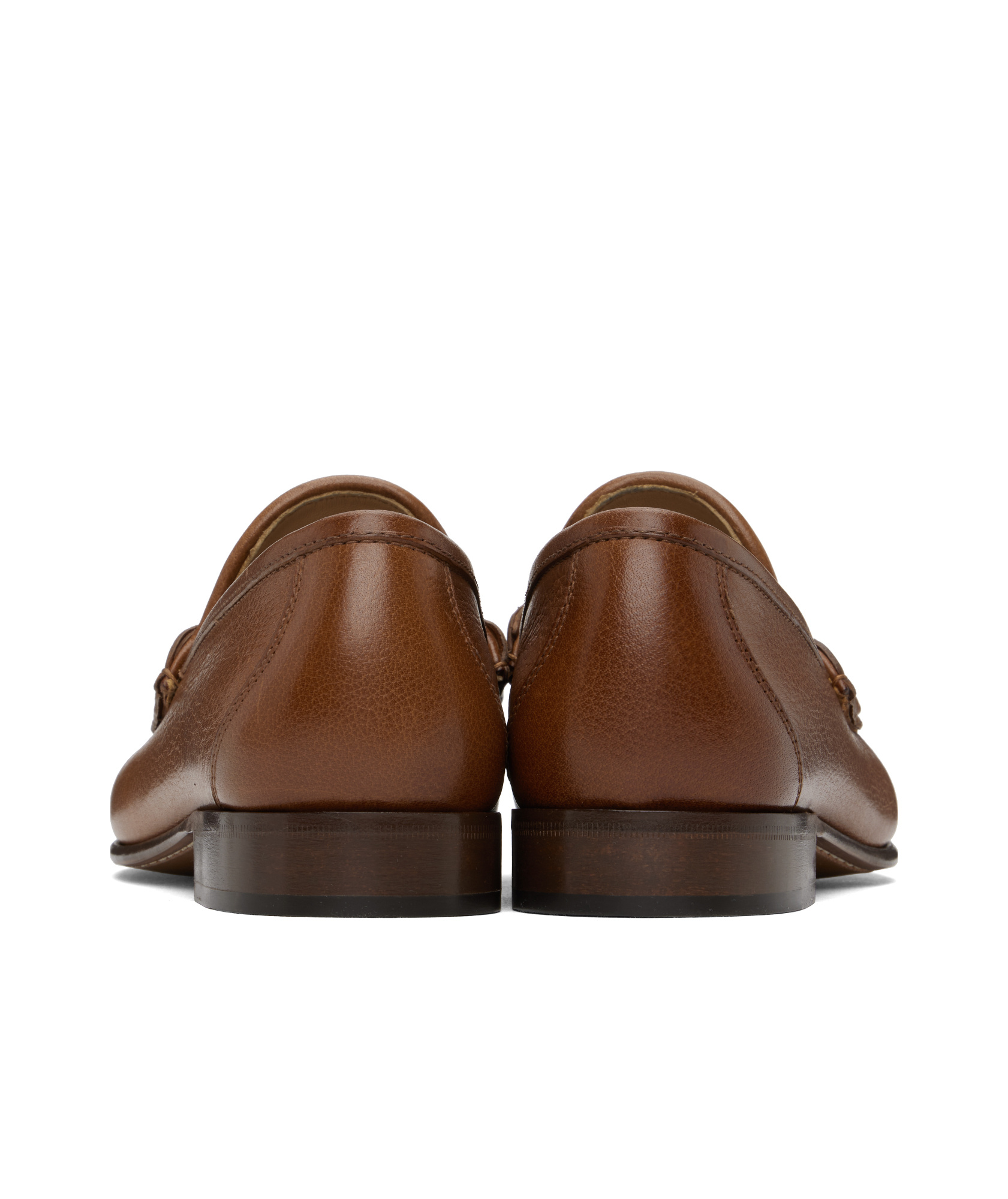 Valentino Garavani Men Vlogo Signature Leather Loafers In Brown