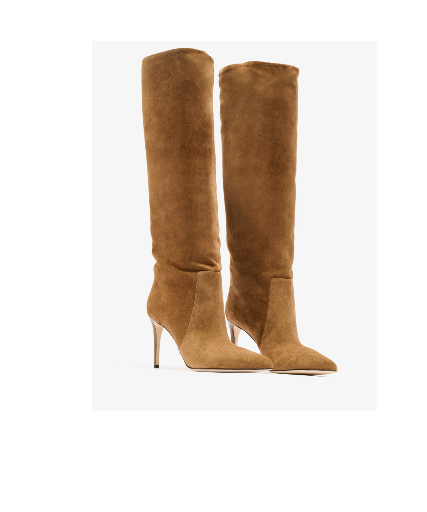 Paris Texas 85mm Suede Leather Knee-high Boots In Brown