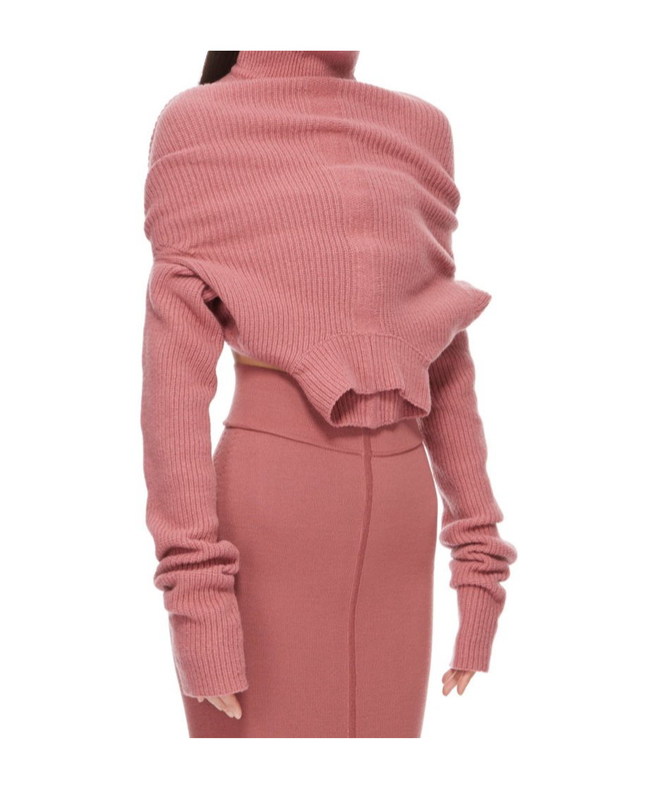 Rick Owens Long-sleeved Sweater In Pink