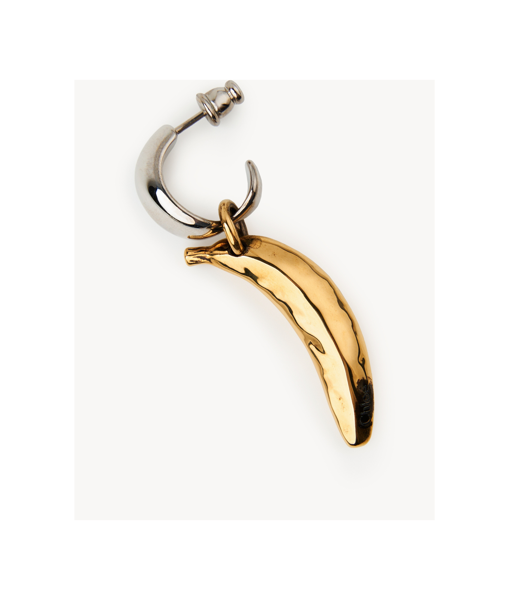 Chloé Polished Dangle Earrings In Yellow