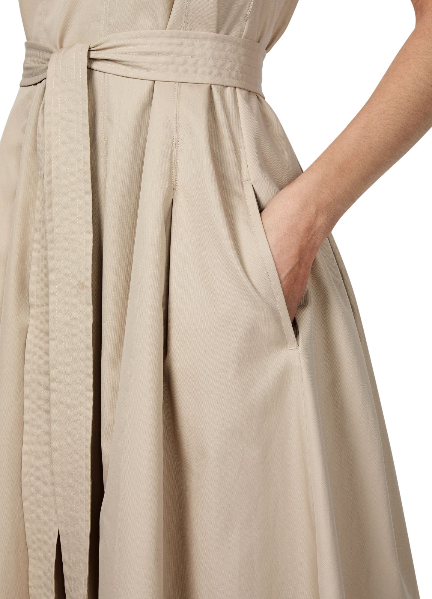 Max Mara Amina Midi Dress In Brown