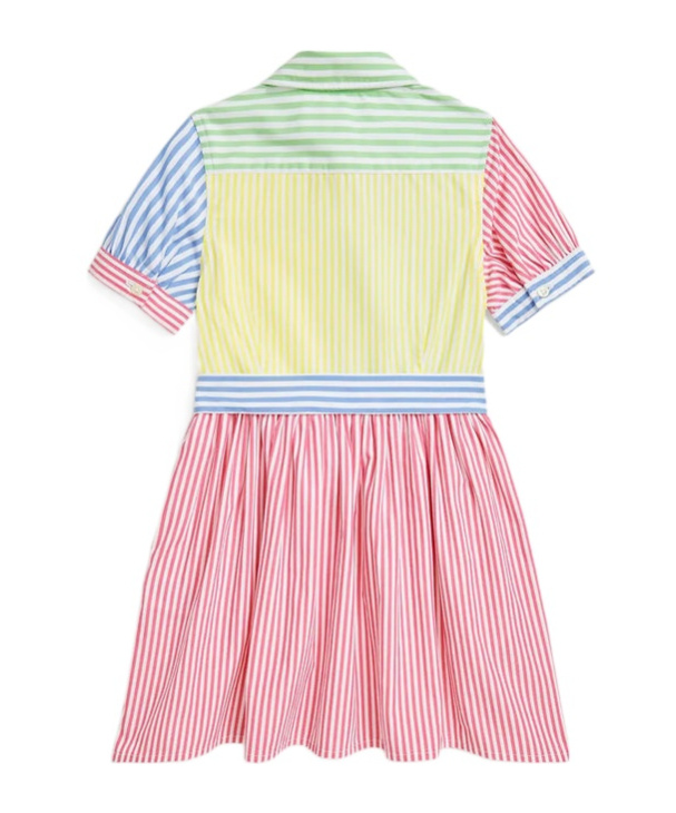 Polo Ralph Lauren Striped Dress In Pink