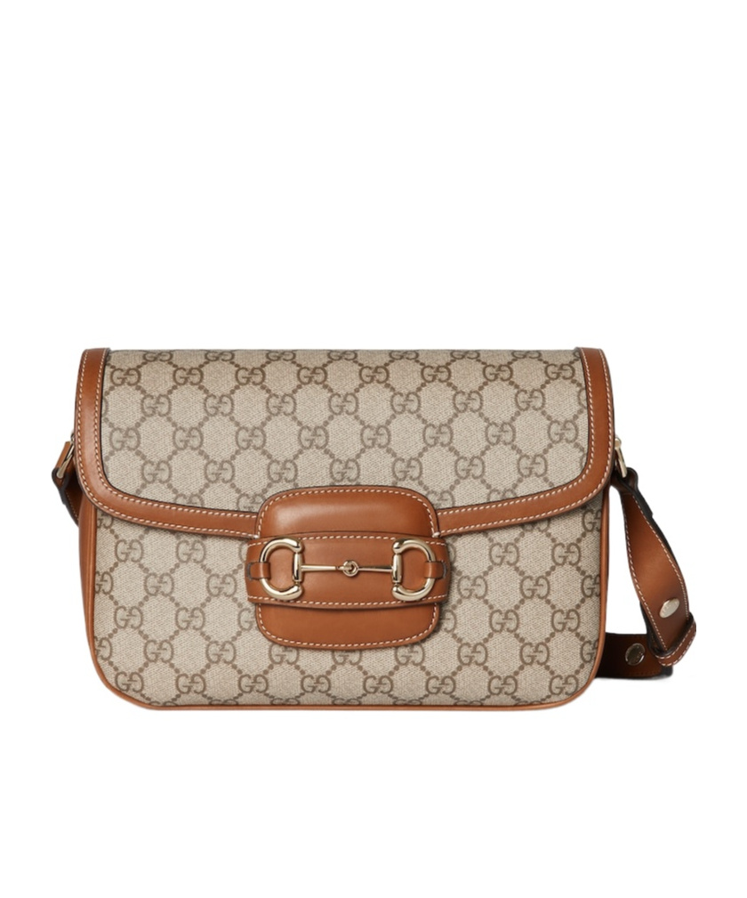 Gucci Horsebit 1955 Small Shoulder Bag In Neutral