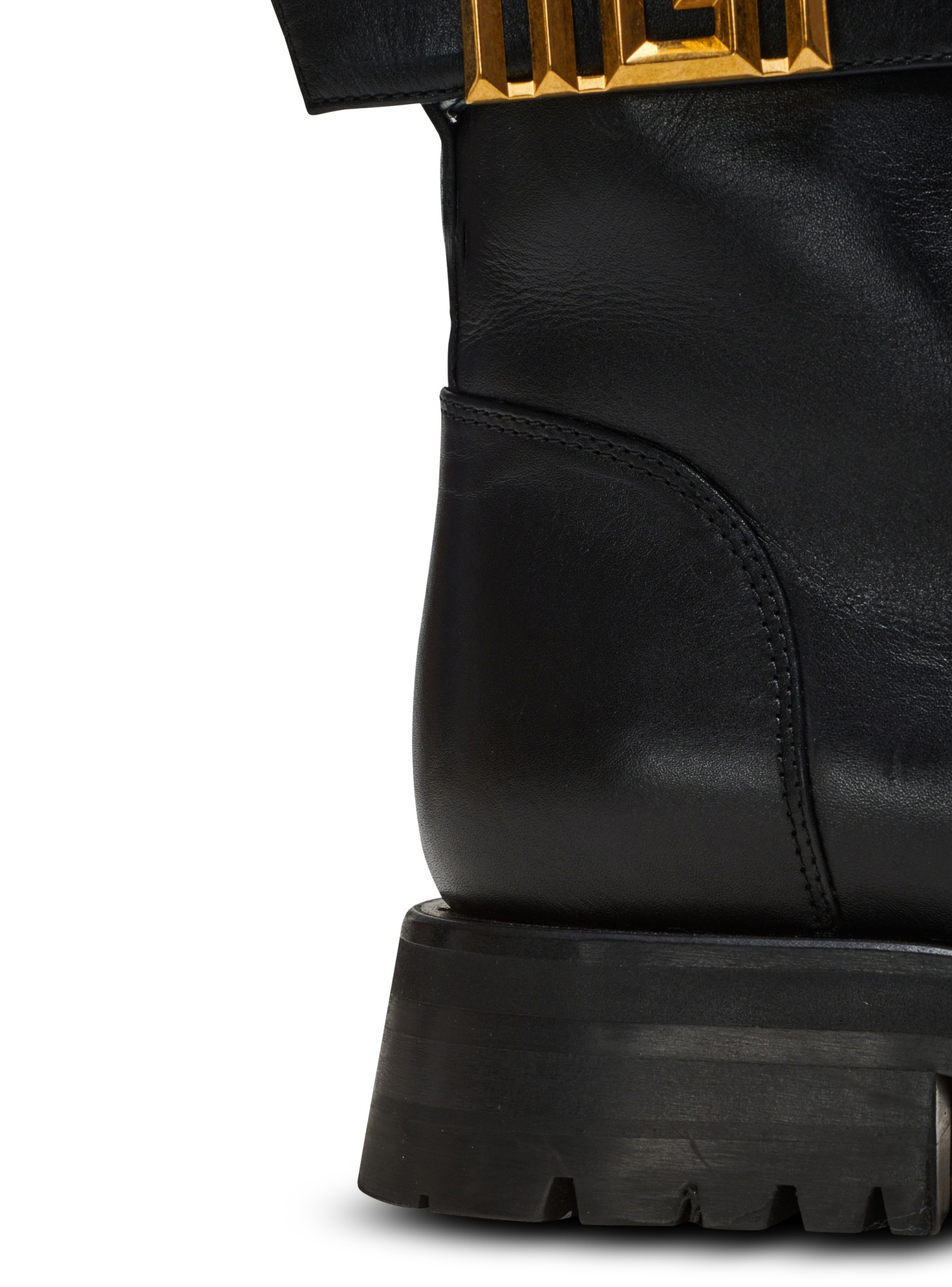 Balmain Combat Ankle Boots In Black