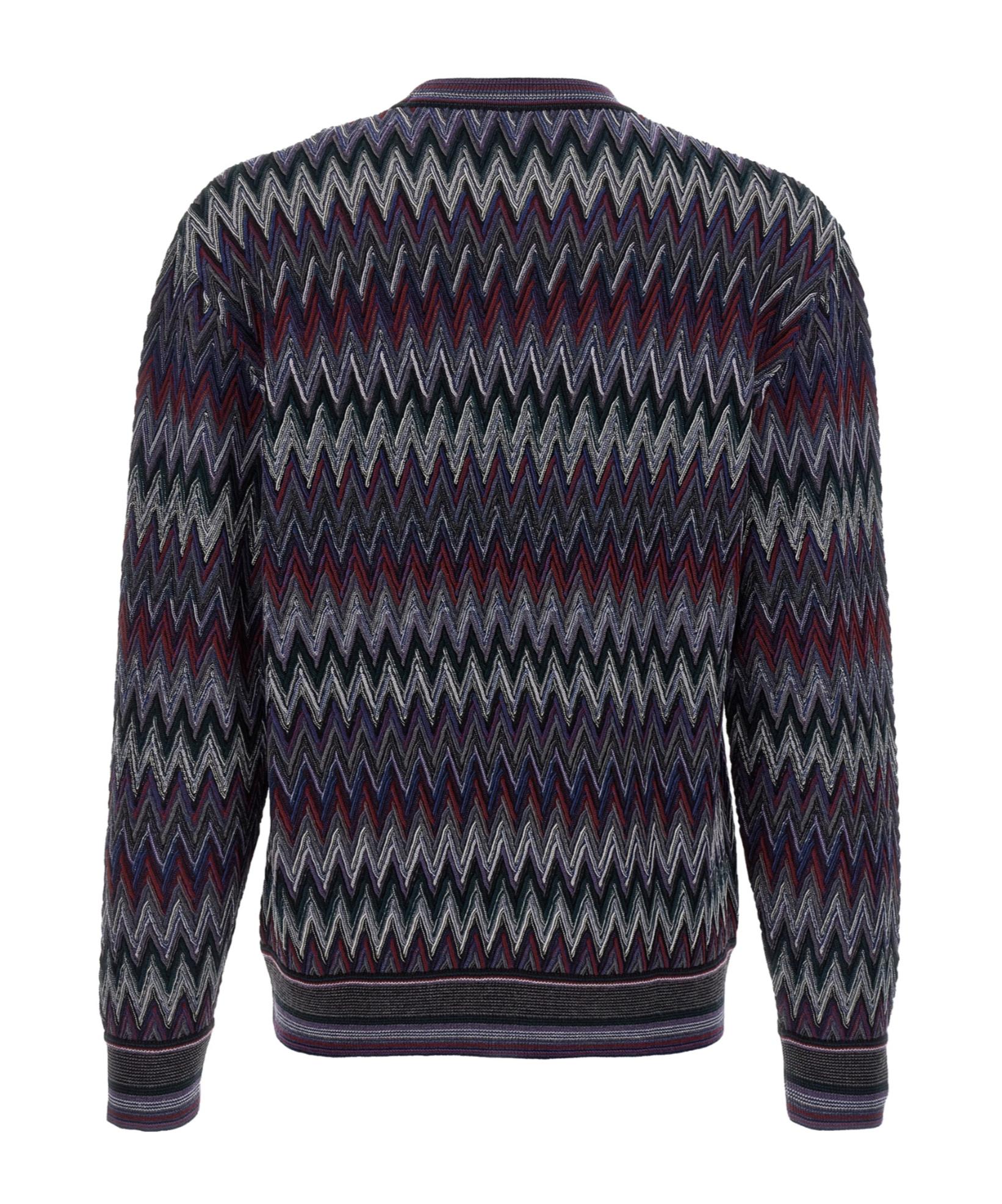 Missoni Zigzag Pattern Sweater Sweaters And Cardigans Blue In Multi
