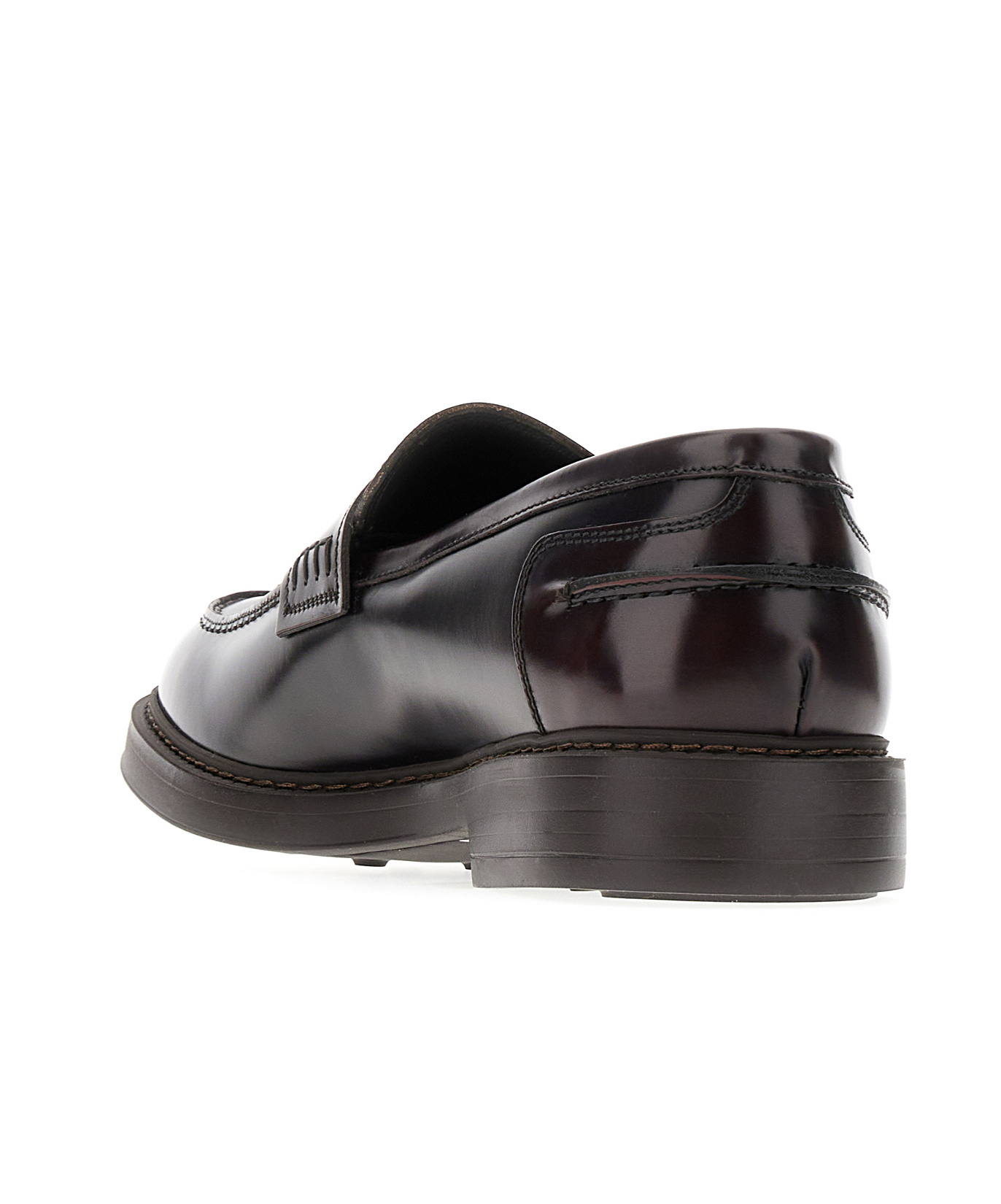 Doucal's High-shine Leather Loafers In Black