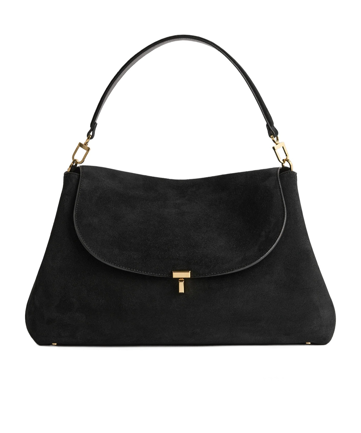 Totême T-lock Shoulder Bag In Black