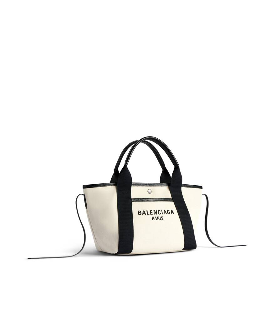 Balenciaga Shoulder Bag With Contrasting Accents And Bold Logo In White