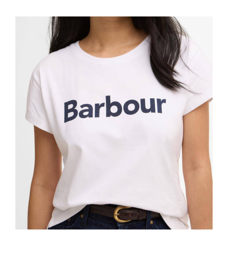 Barbour Hartland T-shirt In White