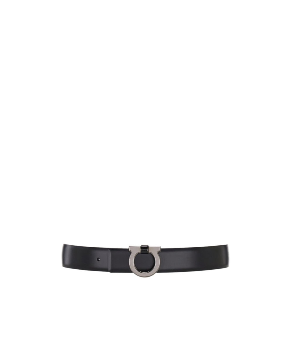 Ferragamo Reversible And Adjustable Belt In Black