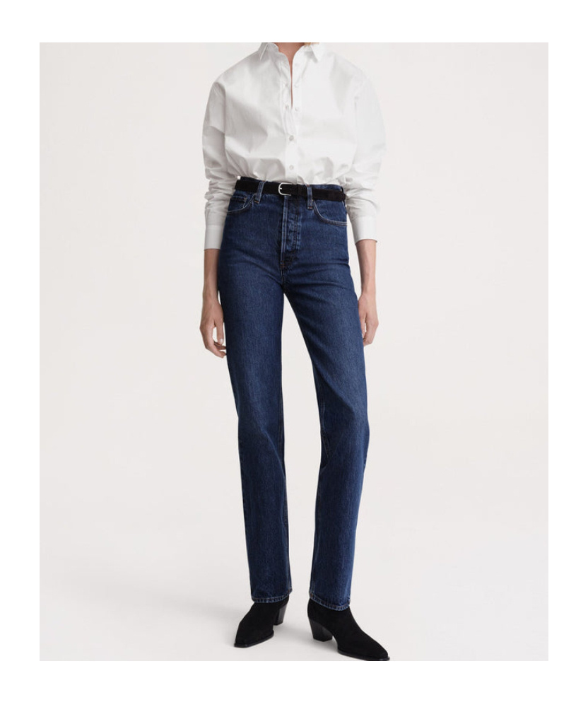 Totême Classic Cut Straight-leg Jeans In Blue