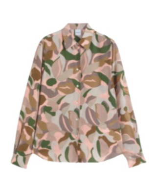 Aspesi Abstract-print Shirt In Neutral