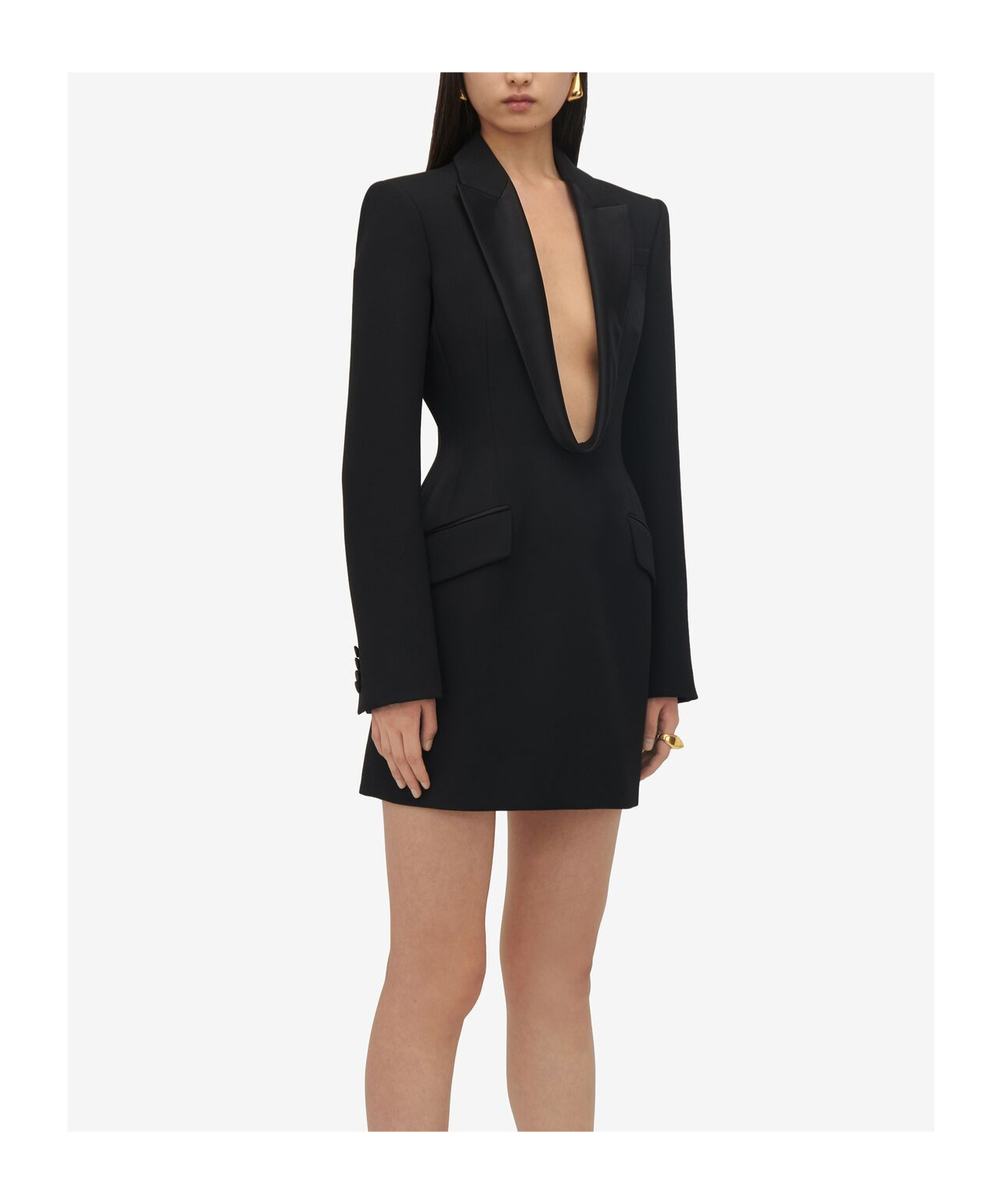 Alexander Mcqueen Dresses In Black