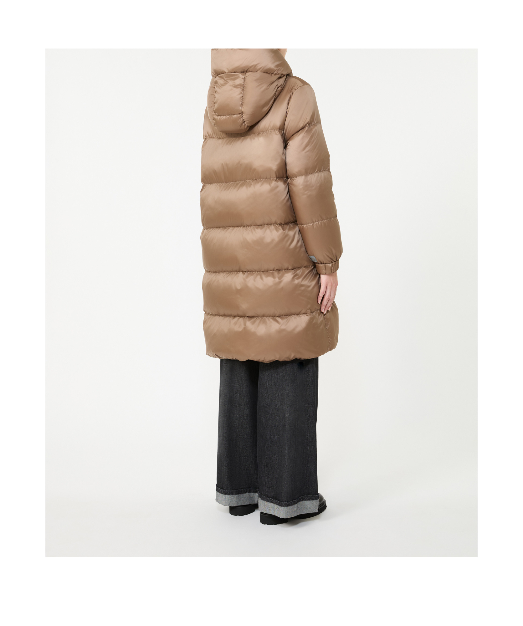 Max Mara Long-sleeved Cotton Jacket In Brown