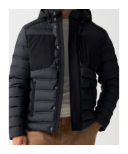 Colmar Originals Down Jacket With Detachable Hood In Black