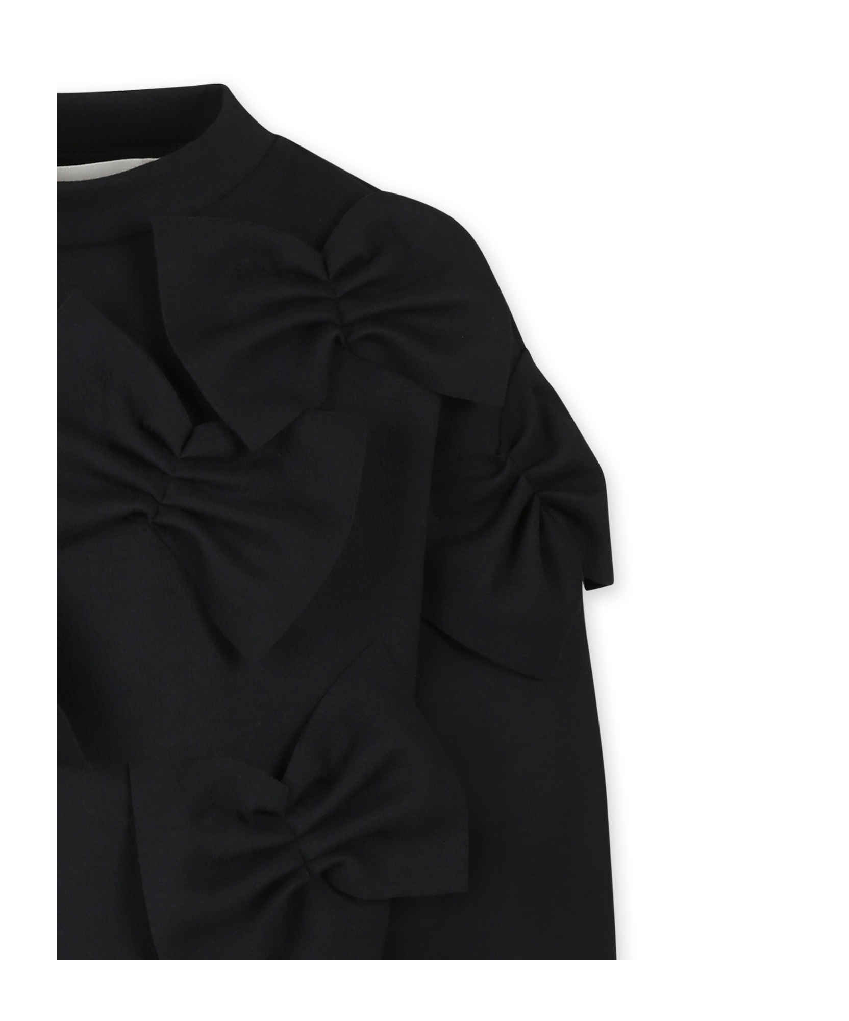 Simonetta Round-neck Sweater In Black